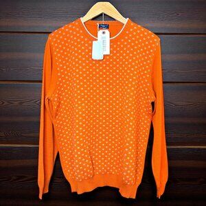 Finamore 1925 Napoli 100% Cashmere Pullover Sweater Hand-Sewn Men's 54/US XL NEW